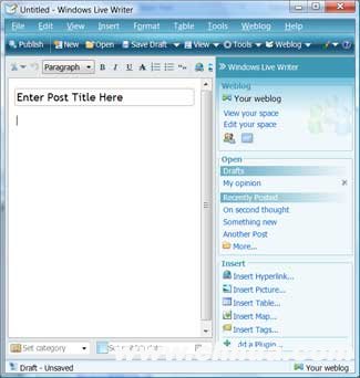 Windows Live Writer