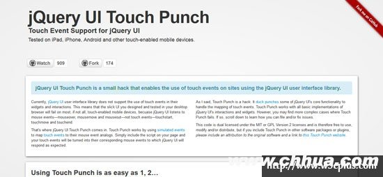 jQuery UI Touch Punch