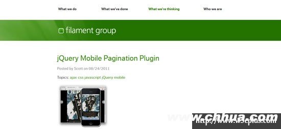 jQuery Mobile Pagination Plugin