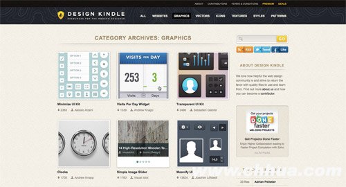 View UI kits from Design Kindle